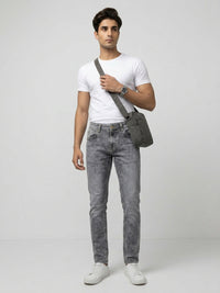 Men Nico Jeans Slim Fit Grey Low Rise