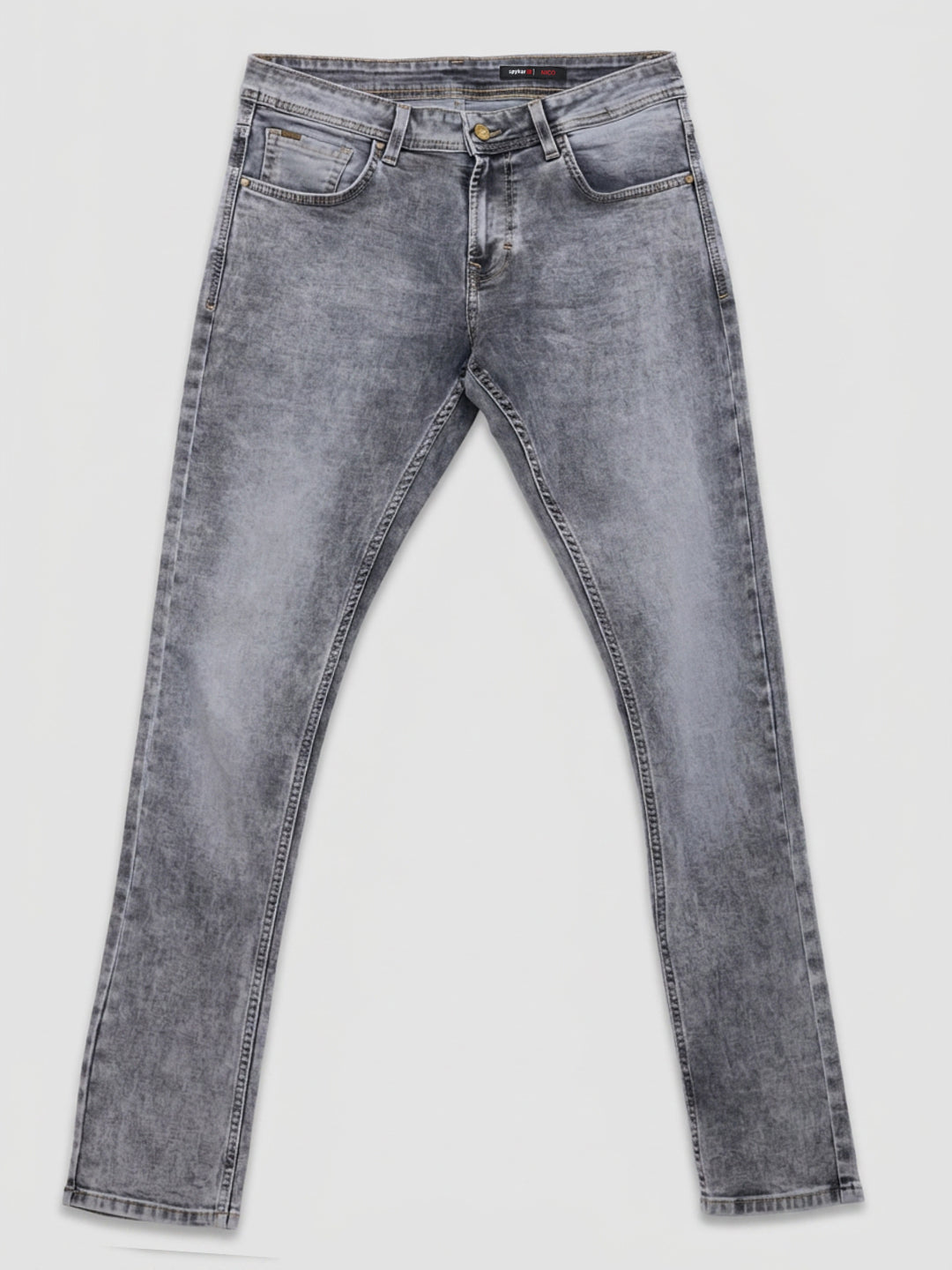 Men Nico Jeans Slim Fit Grey Low Rise