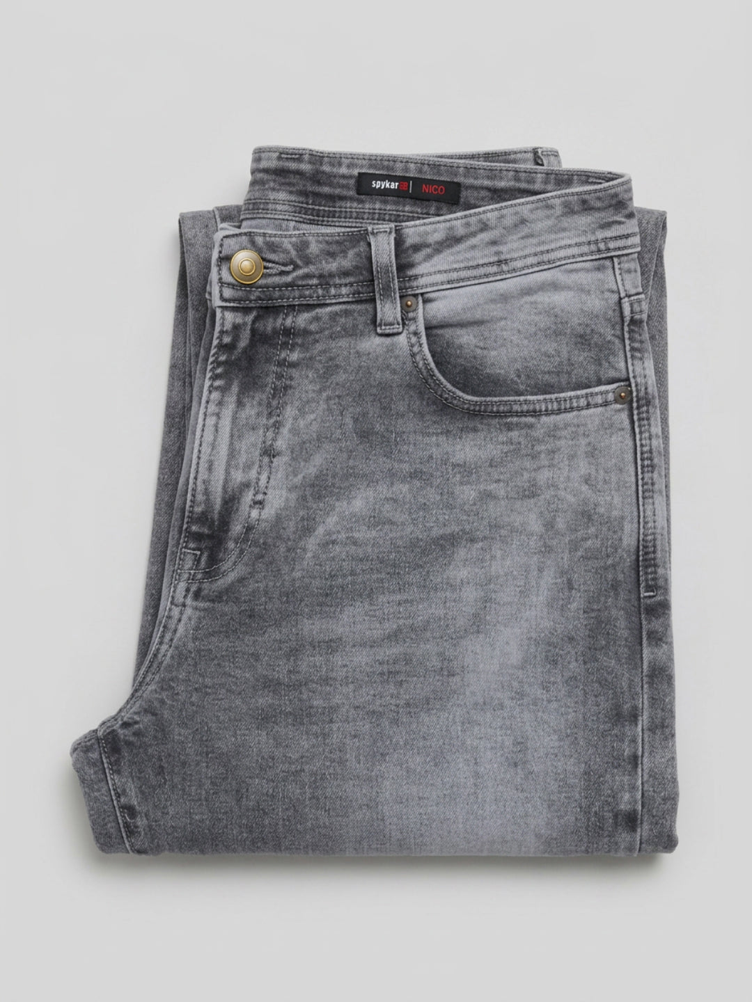 Men Nico Jeans Slim Fit Grey Low Rise