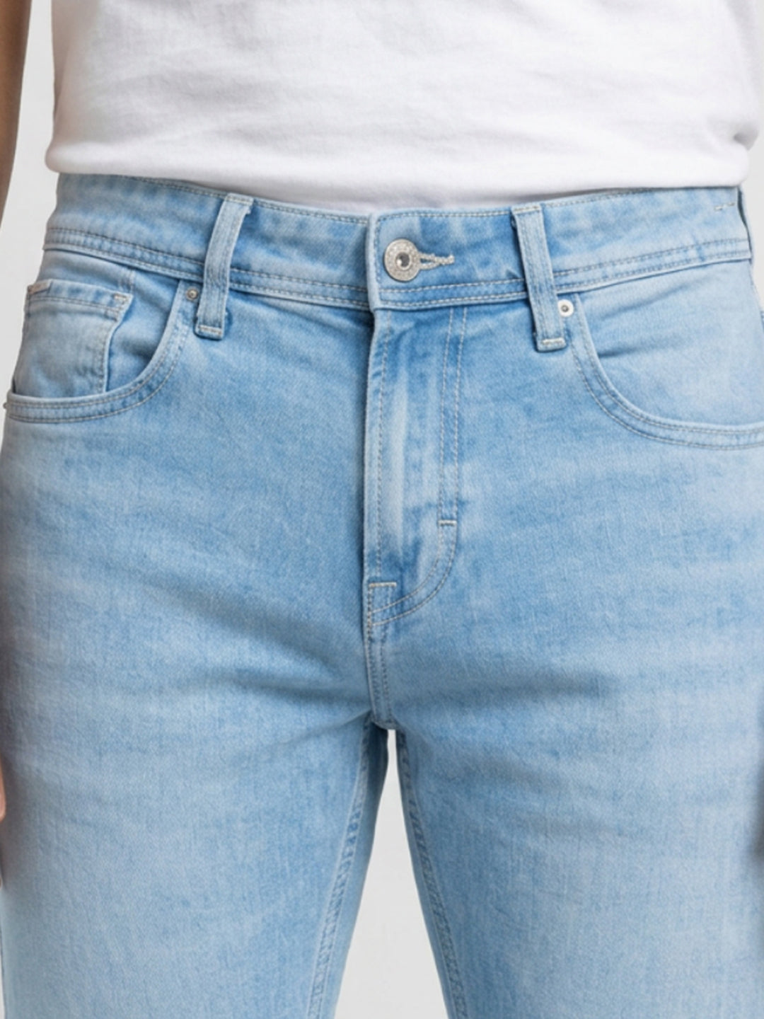 Men Nico Jeans Slim Fit Ice Blue Low Rise