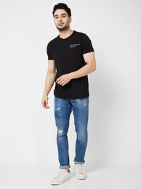 Men Kano Jeans Slim Fit Blue Low Rise