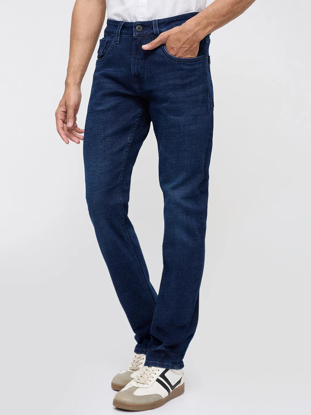 Men Nico Jeans Slim Fit Dark Blue Low Rise