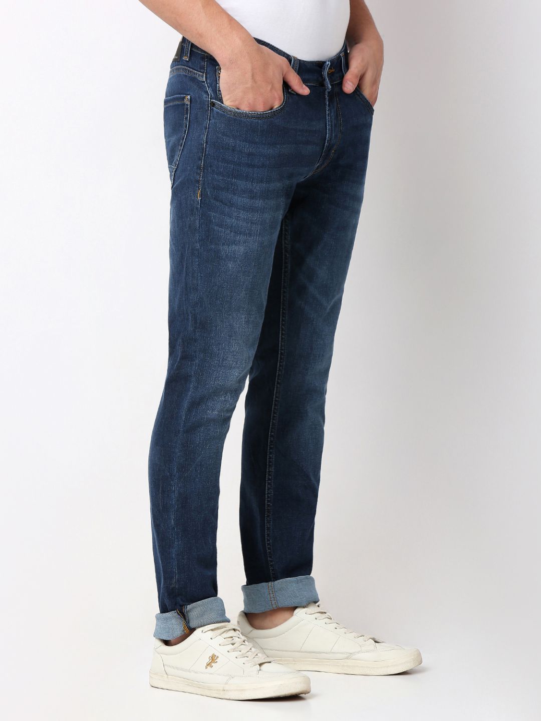 Spykar Regular Fit Mid Rise Jeans For Men