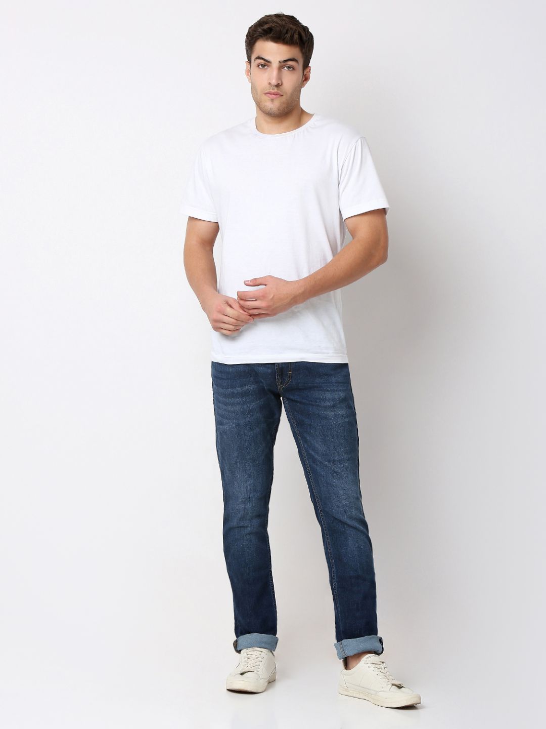 Spykar Regular Fit Mid Rise Jeans For Men