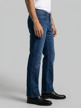 Men Rafter Jeans Boot Cut Fit Dark Blue Mid Rise