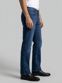Men Rafter Jeans Boot Cut Fit Dark Blue Mid Rise