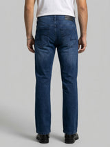 Men Rafter Jeans Boot Cut Fit Dark Blue Mid Rise