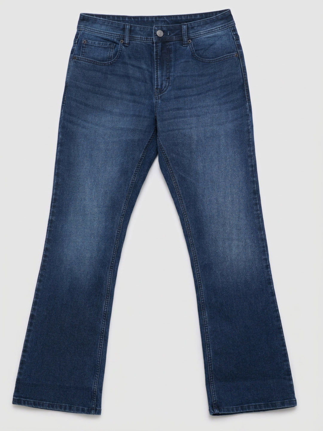Men Rafter Jeans Boot Cut Fit Dark Blue Mid Rise