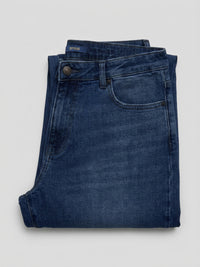Men Rafter Jeans Boot Cut Fit Dark Blue Mid Rise