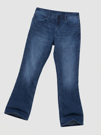 Men Rafter Jeans Boot Cut Fit Dark Blue Mid Rise