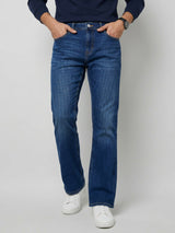Men Rafter Jeans Boot Cut Fit Mid Blue Mid Rise
