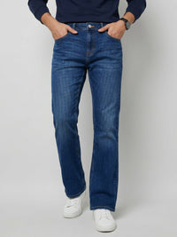 Men Rafter Jeans Boot Cut Fit Mid Blue Mid Rise