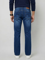 Men Rafter Jeans Boot Cut Fit Mid Blue Mid Rise