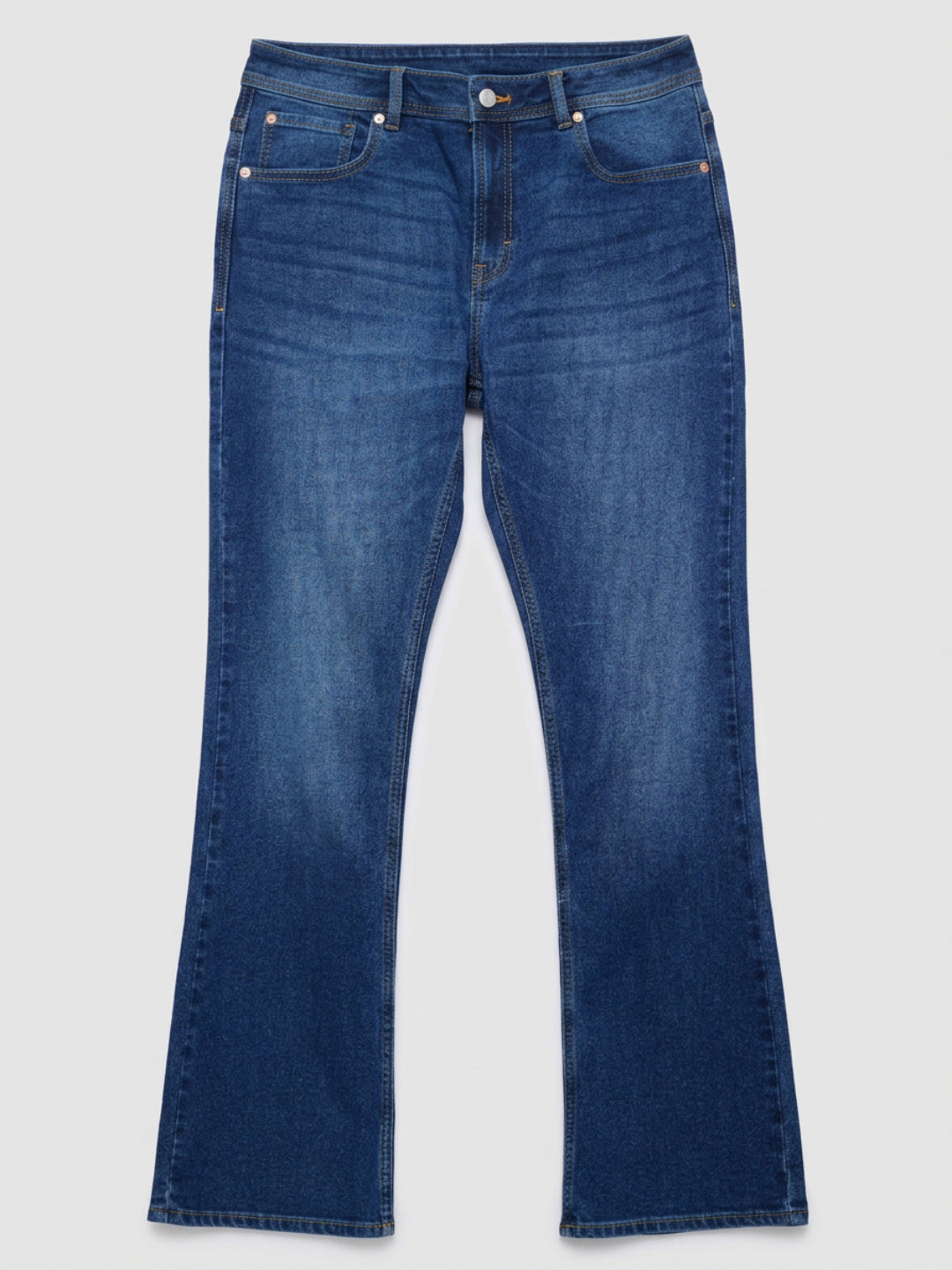 Men Rafter Jeans Boot Cut Fit Mid Blue Mid Rise