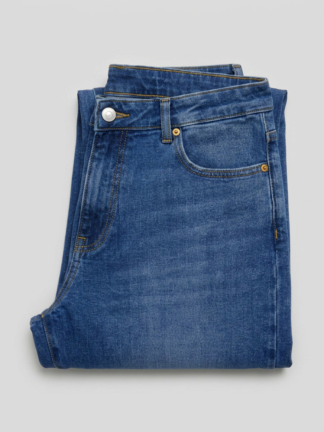 Men Rafter Jeans Boot Cut Fit Mid Blue Mid Rise