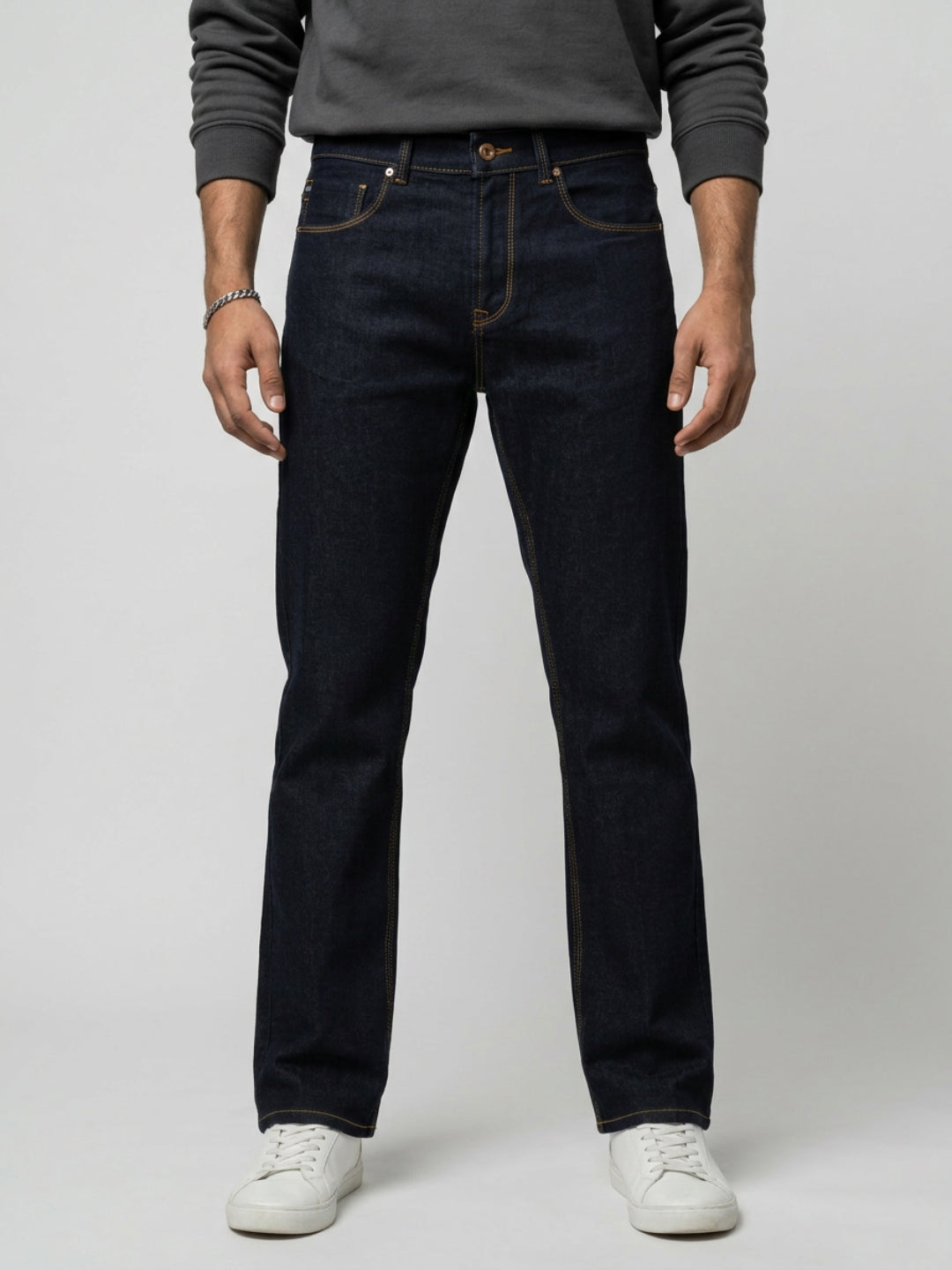 Men Rafter Jeans Boot Cut Fit Blue Mid Rise