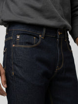 Men Rafter Jeans Boot Cut Fit Blue Mid Rise
