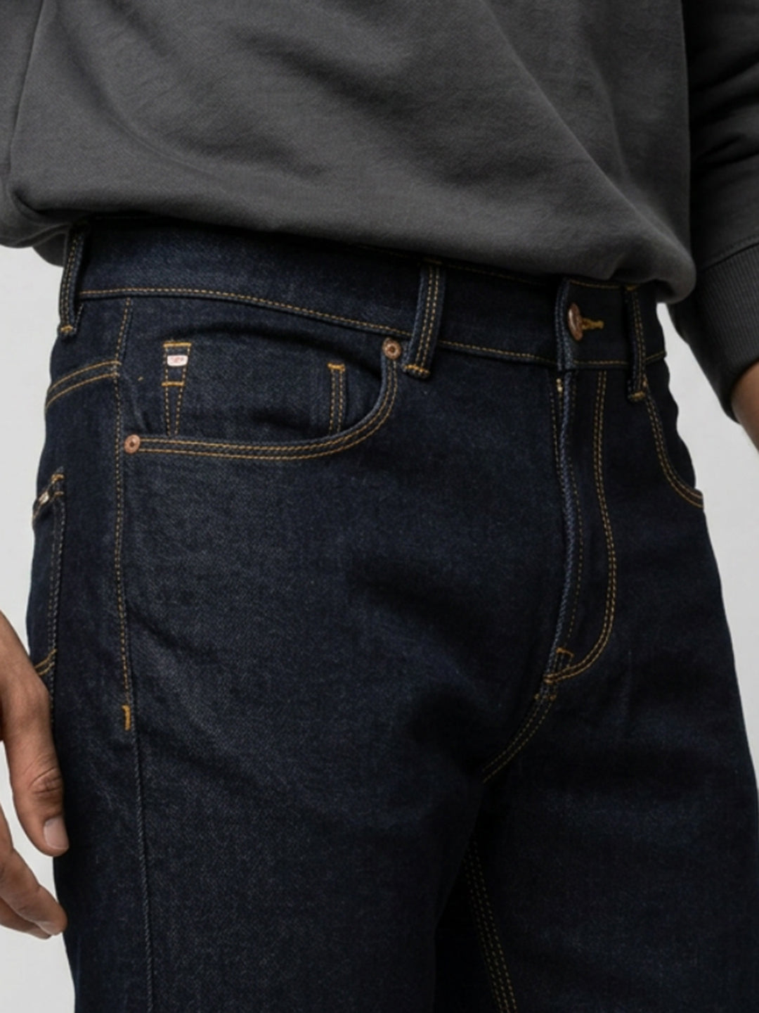 Men Rafter Jeans Boot Cut Fit Blue Mid Rise