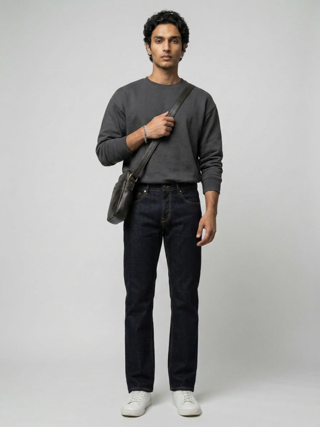 Men Rafter Jeans Boot Cut Fit Blue Mid Rise
