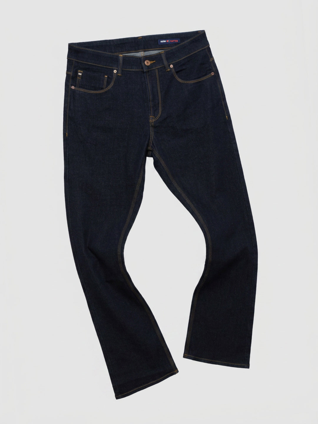 Men Rafter Jeans Boot Cut Fit Blue Mid Rise