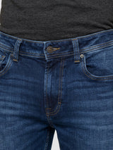 Men Rafter Jeans Boot Cut Fit Dark Blue Mid Rise
