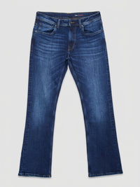 Men Rafter Jeans Boot Cut Fit Dark Blue Mid Rise