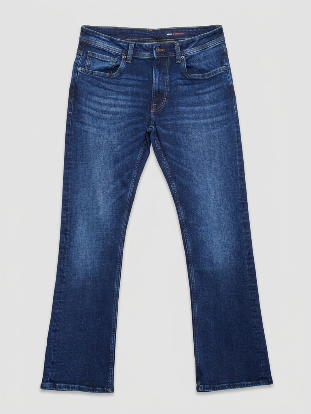 Men Rafter Jeans Boot Cut Fit Dark Blue Mid Rise