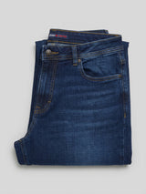 Men Rafter Jeans Boot Cut Fit Dark Blue Mid Rise