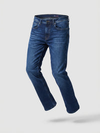 Men Rafter Jeans Boot Cut Fit Dark Blue Mid Rise
