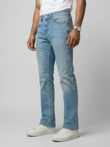 Men Rafter Jeans Boot Cut Fit Mid Blue Mid Rise