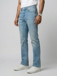 Men Rafter Jeans Boot Cut Fit Mid Blue Mid Rise
