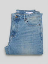 Men Rafter Jeans Boot Cut Fit Mid Blue Mid Rise