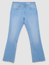 Men Rafter Jeans Boot Cut Fit Light Blue Mid Rise