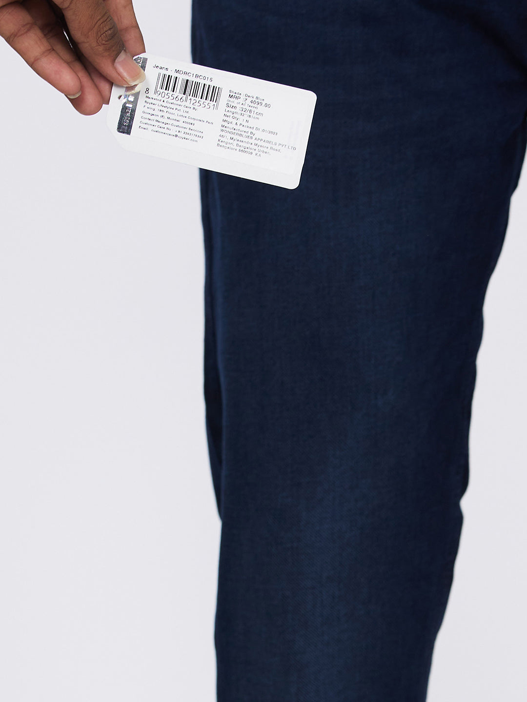 Spykar Dark Blue Comfort Fit Casual Jeans For Men
