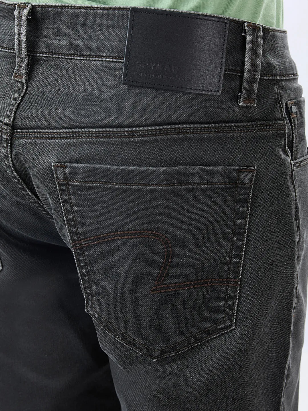 Men Ricardo Jeans Comfort Fit Green Mid Rise