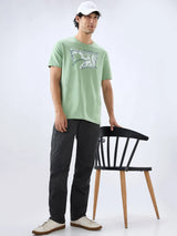 Men Ricardo Jeans Comfort Fit Green Mid Rise