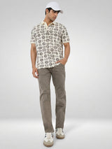 Men Ricardo Jeans Comfort Fit Brown Mid Rise