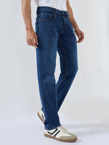 Men Ricardo Jeans Comfort Fit Dark Blue Mid Rise