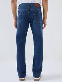 Men Ricardo Jeans Comfort Fit Dark Blue Mid Rise
