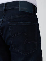 Men Jeans Comfort Fit Dark Blue Mid Rise