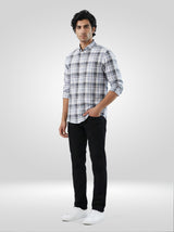 Men Jeans Comfort Fit Black Mid Rise