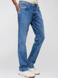 Men Ricardo Jeans Comfort Fit Light Blue Mid Rise