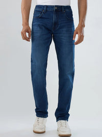 Men Ricardo Jeans Comfort Fit Mid Blue Mid Rise