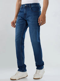 Men Ricardo Jeans Comfort Fit Mid Blue Mid Rise