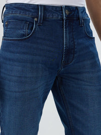 Men Ricardo Jeans Comfort Fit Mid Blue Mid Rise