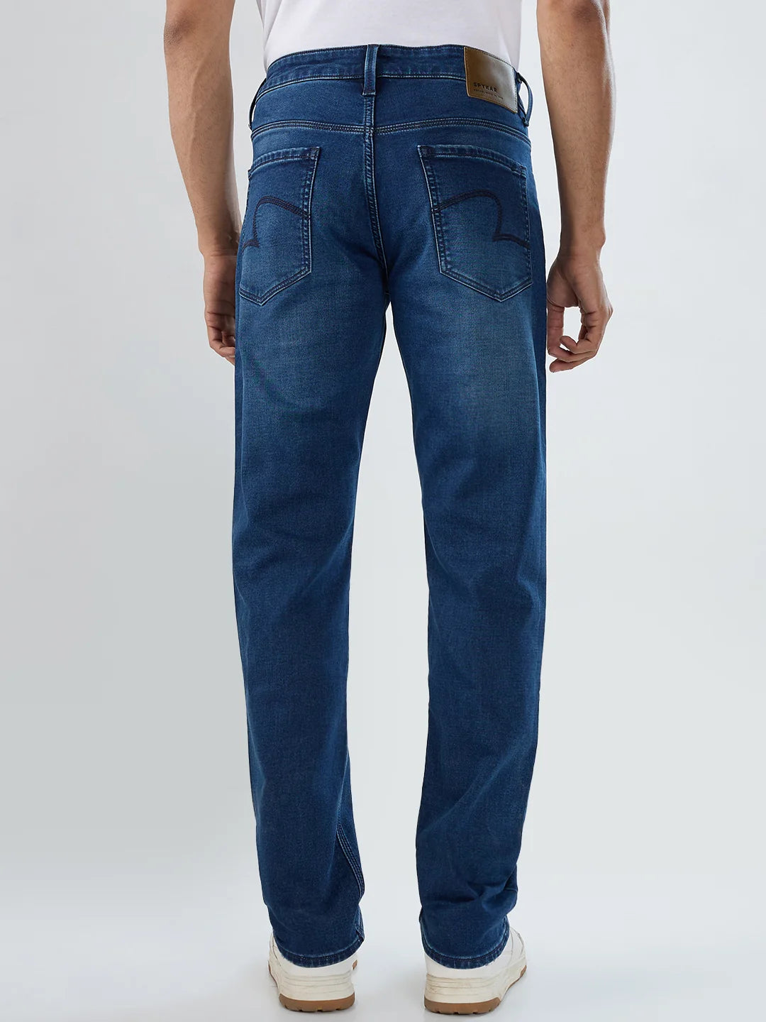 Men Ricardo Jeans Comfort Fit Mid Blue Mid Rise