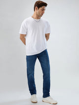 Men Ricardo Jeans Comfort Fit Mid Blue Mid Rise