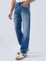 Men Ricardo Jeans Comfort Fit Vintage Blue Mid Rise