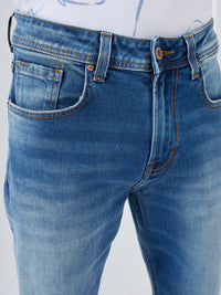 Men Ricardo Jeans Comfort Fit Vintage Blue Mid Rise