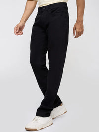 Men Ricardo Jeans Comfort Fit Black Mid Rise